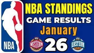 NBA STANDINGS TODAY as of January 26 | NBA GAME RESULTS 2025/26 Regular Season