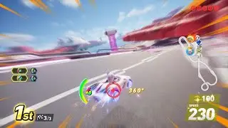 Sonic Racing: CrossWorlds Carol Grand Prix (Super Sonic Speed) With Rouge The Bat