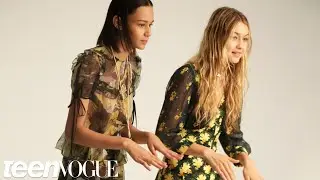 Binx Walton and Gigi Hadid Play Pose Association&mdash;Teen Vogue&rsquo;s The Cover