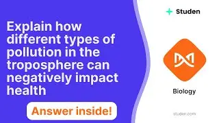 Explain how different types of pollution in the troposphere can negatively impact health
