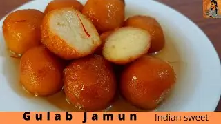 GULAB JAMUN WITHOUT MILK POWDER|Indian sweets|Easy recipe|Liyaswabha Food Club