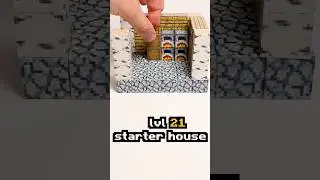 How To Make Starter House with MAGNETIC Minecraft BLOCKS #minecraft  #magnetic #minecraftmagnetic