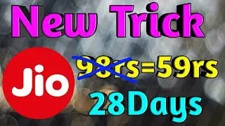 Jio New Trick !! 98rs plan just 59rs Only !!