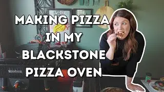 Making Pizza in my Blackstone Pizza Oven - Cooking Pizza Outdoors - Beginner Pizza Recipe - Tabletop