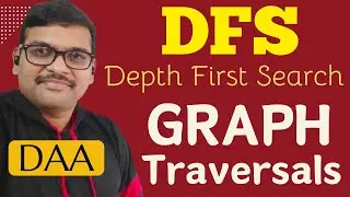 36-Depth First Search (DFS) Explained | Graph Traversal Algorithm | DAA with Example | DAA