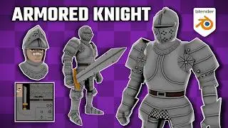 I Made a Low Poly Knight in Blender