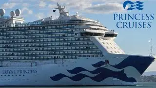 🛳ROYAL PRINCESS departs 🇳🇿Tauranga once again! 26.2.25 (horns) 4K