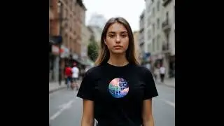 Women&rsquo;s Cotton Tee with Abstract Nature Art