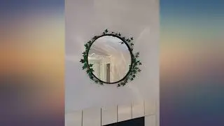 Round Framed Wall Hanging Mirror: Vanity Mirror Large Circle Metal Mirror for review