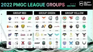 Undian Group PMGC 2022 | BTR VS INFINITY | EVOS VS NOVA | Genesis Dogma VS Faze