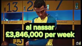 Christiano Ronaldo pay rate evolution