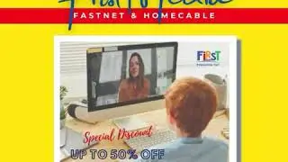 Promo 50% First Media - Internet Wifi + Home cable