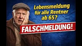 Lebensmeldung f&uuml;r alle Rentner ab 65? ❌ Falschmeldung! Das stimmt wirklich