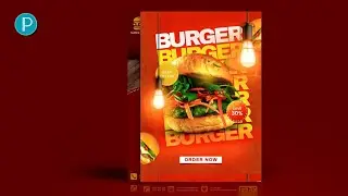 how to design a modern food poster using PixelLab - PixelLab Tutorial / Diko Graphics