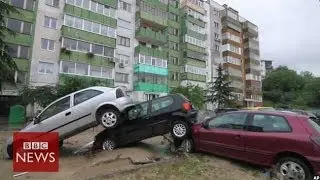 Bulgaria floods cause chaos killing at least 12 - BBC News