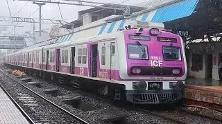 Mumbai local trains fast and slow train video | local trains videos Indian railways station latest