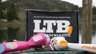 BARBIE ROD CHALLENGE!!! Lucky Tackle Box SLAM with Little KIDS RODS!!