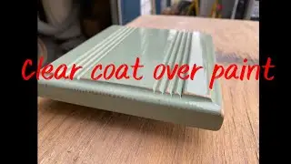 Clear coat over paint