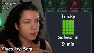 Clues by Sam | 16th January 2026