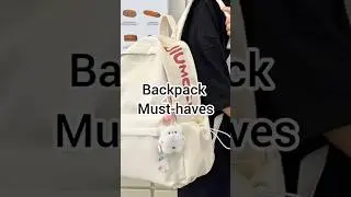 Backpack must have these things  #short#backpack#cute#viral