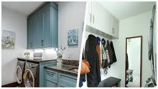 75 Transitional Turquoise Laundry Room Design Ideas You'll Love ⭐️