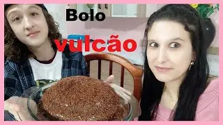 Bolo brigadeiro vulcão chocolate