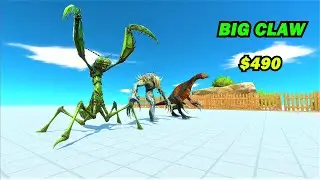 3 big claw vs random team same price ARBS Animal Revolt Battle Simulator