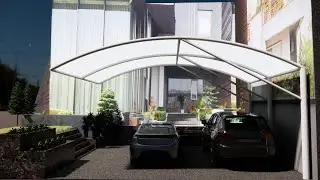 Modular Car Parking Tensile Structure Shed