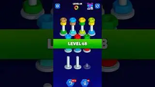 Stage 68 Nearly DESTROYED Me!! 😱 #shorts #gaming #puzzle #nutsort #level68 #brutal