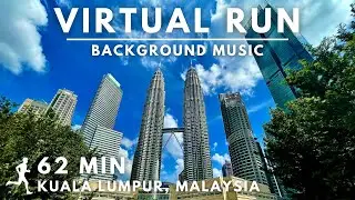 Virtual Running Video For Treadmill with Music in Kuala Lumpur #PetronasTwinTowers #virtualrunningtv