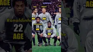 PSG squad UEFA Cup 2001🔥How old was it🤔#footballshorts #parissaintgermain #ronaldinho