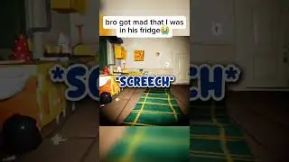 he caught me in his fridge 😭