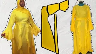 How to sew a dress with string on the side sewing tutorial how to sew an abaya dress