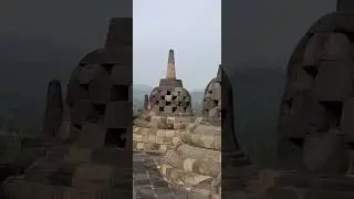 Meditation in Borobudur Temple #borobudur #candiborobudur #dharmayatra #buddhis #buddha