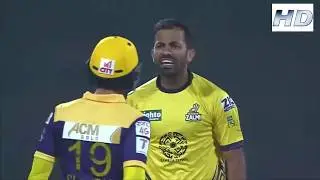 ad Shehzad Vs Wahab Riaz Fight in Match | Physical Fight | HBL] PSL