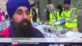 Guru Nanak's Free Kitchen on BBC Reporting Scotland for #LangarWeek