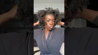 Claw clip tutorial on short natural hair