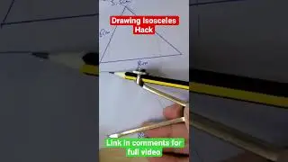 Your Math Teacher Not making it easy? TRY THIS when using a compass! #shorts