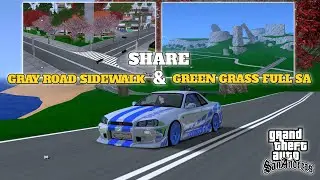 SHARE ⁉️ GRAY ROAD SIDEWALK & GREEN GRASS FULL SA [ G&G STYLE ] GTA SA ANDROID