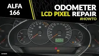 How to fix Alfa Romeo 166 instrument cluster – faulty LCD display replacement