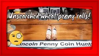 Unsearched wheat penny Rolls! What will we find