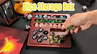 Twin Dragon Leather Dice Storage Box - DragonStone Gmaming