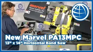 13&Prime; x 14&Prime; New Marvel Horizontal Band Saw Model PA13MPC quick demo