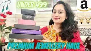 Premium jewellery haul from Amazon || under 500 || Amazon haul || review & Tryon 