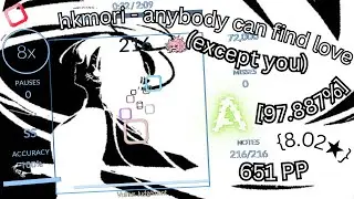 (Rhythia) hkmori - anybody can find love (except for you) [97.887%] NP HL {With HandCam}