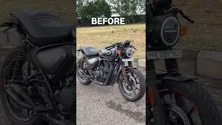 Royal Enfield HUNTER 350 Modification Before After #bike #bullet #royalenfield