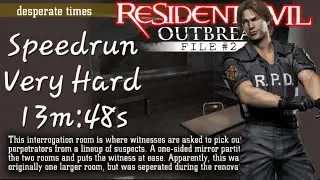 Speedrun: Desperate Times - Very Hard - 13m:48s in Resident Evil Outbreak File 2