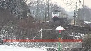 Lokomotion 189 917, Altmann-Autozug, Beacon/Mercitalia-Doppeltraktion Aubenhausen 22.11.2025