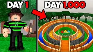 I Spent 1000 Days Building The BIGGEST BASE In 99 Nights In The Forest!