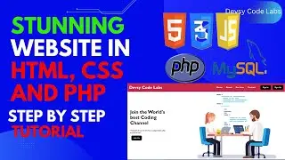 Build a Stunning Website with Login & Register using HTML, CSS, and PHP  